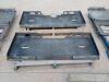 (2) Unused Skid Steer Weldable Quick Plates - 4