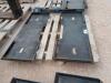 (2) Unused Skid Steer Weldable Quick Plates - 3