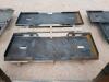 (2) Unused Skid Steer Weldable Quick Plates - 4