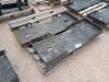 (2) Unused Skid Steer Weldable Quick Plates - 2