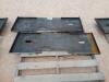 (2) Unused Skid Steer Weldable Quick Plates - 4