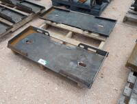 (2) Unused Skid Steer Weldable Quick Plates