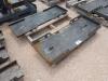 (2) Unused Skid Steer Weldable Quick Plates - 2