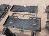 (2) Unused Skid Steer Weldable Quick Plates - 4