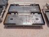 (2) Unused Skid Steer Weldable Quick Plates