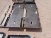 (2) Unused Skid Steer Weldable Quick Plates - 2