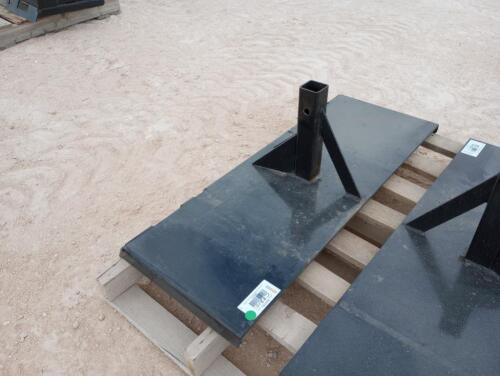 (1) Unused Receiver Hitch Skid Steer Attachment