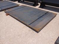 (2) Unused 3/4" Thick 60" x 101" Steel Plates