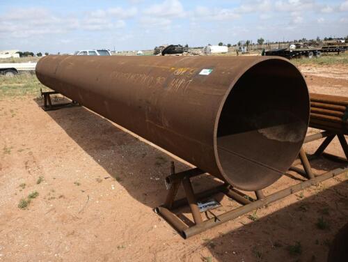 (1) 36" Diameter 24Ft 8" Long Steel Pipe