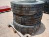 (4) Truck Wheels w/ (3) Tires Size: 315/80R22.5 - 2