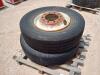 (2) Truck Wheels w/ Tires Size: 11R22.5