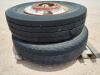 (2) Truck Wheels w/ Tires Size: 11R22.5 - 3