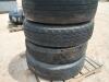 (4) Truck Wheels w/ Tires Size: 11R22.5 - 3