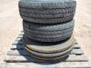 (3) Rough Terrain Forklift Wheels w/ Tires - 3