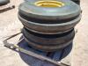 (2) John Deere Front Wheels w/ Tires Size: 11.00-16 - 2