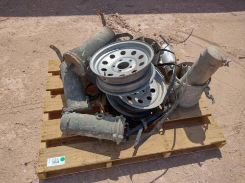 Miscellaneous Sandblasting Equipment, (2) Trailer Wheels