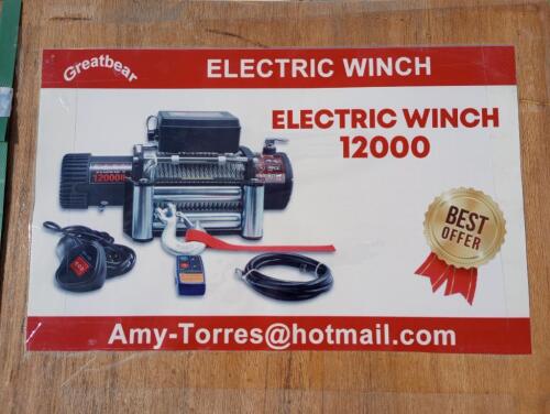 Unused Greatbear 12,000 LBS Electric Winch