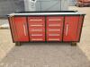 Unused Steelman 7Ft Work Bench w/ 10 Drawers 2 Cabinet - 5