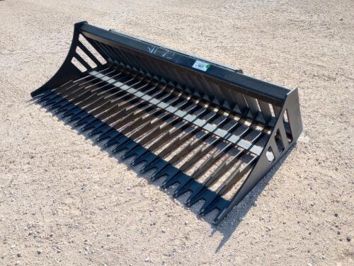 Unused Greatbear 72'' Rock Bucket (Skid Steer Attachment)