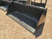 Unused 84" Skid Steer Bucket w/ Blade