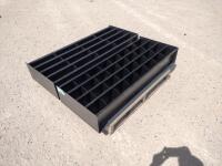 (2) 4Ft Unused Metal Bolt Bins