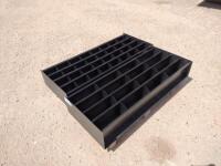 (2) 4Ft Unused Metal Bolt Bins