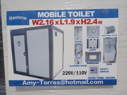 Unused Bastone Portable Toilet w/ Shower