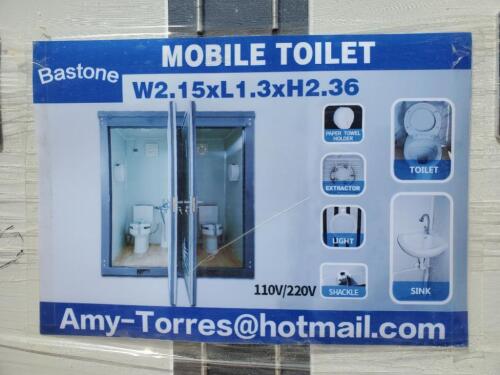 Unused Bastone Portable Toilets with Double Closestools