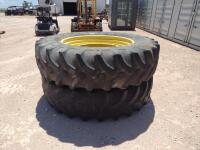 (2) John Deere Wheels w/Tires 520/85R46