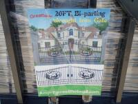 Unused Greatbear 20ft Gate with artwork ''DEER '' in the Middle Gate Frame