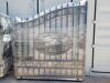 Unused Greatbear 14ft Iron Gate with artwork ''DEER '' in the Middle Gate Frame - 2