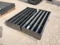 (2) Unused 4Ft Metal Bolt Bins (1) w/32 Bins, (1) w/ 16 Bins