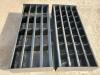 (2) Unused 4Ft Metal Bolt Bins (1) w/32 Bins, (1) w/ 16 Bins - 2