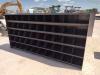 Unused 10Ft (50 Bin) Metal Bolt Bin - 2