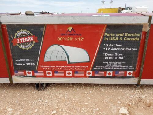 Unused Gold Mountain 30'x20'x12' Dome Shelter