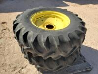 (2) Tractor Duals w/ Tires 14.9-24