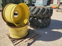 (2) Tractor Duals w/Tires 24.5-32