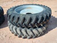 (2) Tractor Duals w/ Tires 420/80 R 46