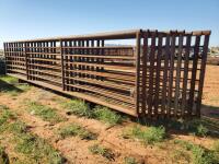 (10) Free Standing 24Ft Fence Panels (1) w/ 8Ft Gate