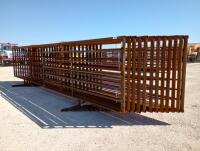 (12) Free Standing 24Ft Fence Panels (1) w/ 12Ft Gate