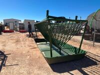 Unused Hay Bale Cattle Feeder