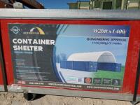 Unused Gold Mountain Container Shelter W20ft x L40ft