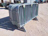 Unused Diggit Portable Galvanized Construction Site Fence- 4ft x 7ft Sections (25) Sections