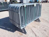 Unused Diggit Portable Galvanized Construction Site Fence- 4ft x 7ft Sections (25) Sections