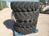 (4) Telehandler Wheels w/Foam Filled Tires 13.00-24 - 2