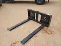 Unused DE-AX Pallet Forks (Skid Steer Attachment)