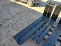 (1) Set Telehandler Forks