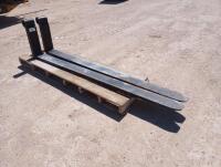 (1) Set 8ft Telehandler Forks