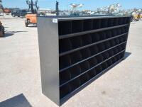 Unused 10Ft (50 Bin) Metal Bolt Bin