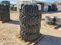 (4) Unused Trencher Wheels w/Tires 355/55D625